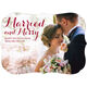 Red Married and Merry Holiday Photo Cards Image 4 of 6